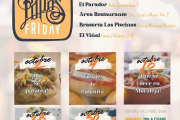 MORALEJA TAPAS FRIDAY REGRESA EN OCTUBRE CON CINCO VIERNES DEDICADOS A LA GASTRONOMÍA Y LA HOSTELERÍA LOCAL MORALEJA TAPAS FRIDAY REGRESA EN OCTUBRE CON CINCO VIERNES DEDICADOS A LA GASTRONOMÍA Y LA HOSTELERÍA LOCAL