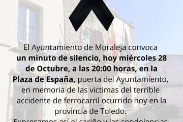 EN MEMORIA DE LAS VÍCTIMAS DEL TERRIBLE ACCIDENTE DE TRENES SMORALEJA CONVOCA UN MINUTO DE SILENCIO, HOY MIÉRCOLES 28 DE OCTUBRE, A LAS 20:00 HORAS, EN LA PLAZA DE ESPAÑA, SE EN MEMORIA DE LAS VÍCTIMAS DEL TERRIBLE ACCIDENTE DE TRENES SMORALEJA CONVOCA UN MINUTO DE SILENCIO, HOY MIÉRCOLES 28 DE OCTUBRE, A LAS 20:00 HORAS, EN LA PLAZA DE ESPAÑA, SE