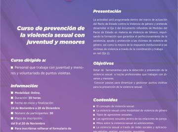 FORMACIÓN MULTIDISCIPLINAR DE PROFESIONALES QUE INTERVIENEN EN LA ATENCIÓN-PREVENCIÓN DE LA VIOLENCIA DE GÉNERO EN MODALIDAD ON-LINE
