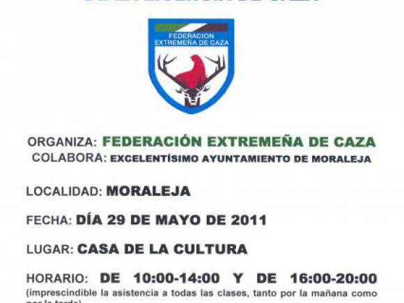 CURSO DE ACREDITACIÓN DE LOS CONOCIMIENTOS PARA LA OBTENCIÓN DE LA LICENCIA DE CAZA