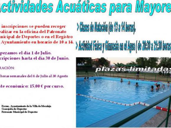ACTIVIDADES ACUÁTICAS PARA MAYORES "VERANO 2011"