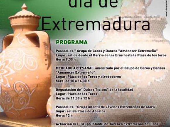 DÍA 8 DE SEPTIEMBRE, FIESTA DE EXTREMADURA: PROGRAMACIÓN