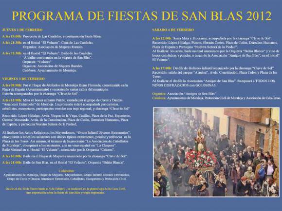 PROGRAMA DE FIESTAS SAN BLAS 2012
