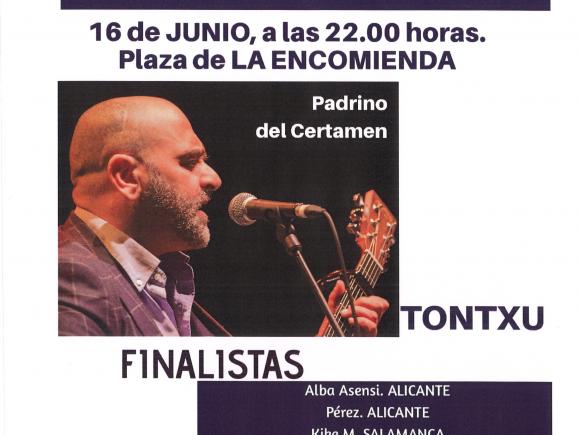    FINALISTAS DEL III CERTAMEN NACIONAL DE CANTAUTORES Y CANTAUTORAS CANTANDO A LA RIVERA DE GATA