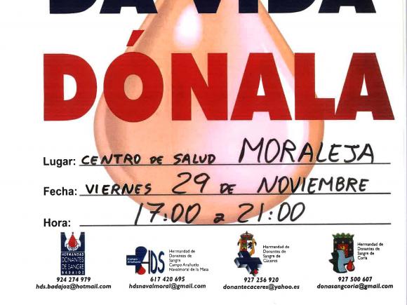 LA SANGRE DA VIDA DÓNALA