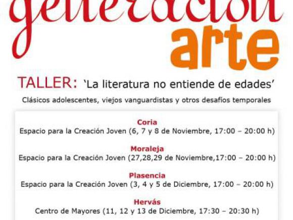 TALLER "LA LITERATURA NO ENTIENDE DE EDADES"