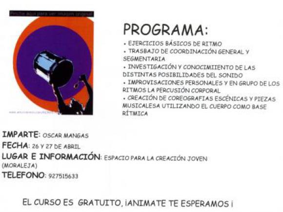 TALLER DE PERCUSIÓN