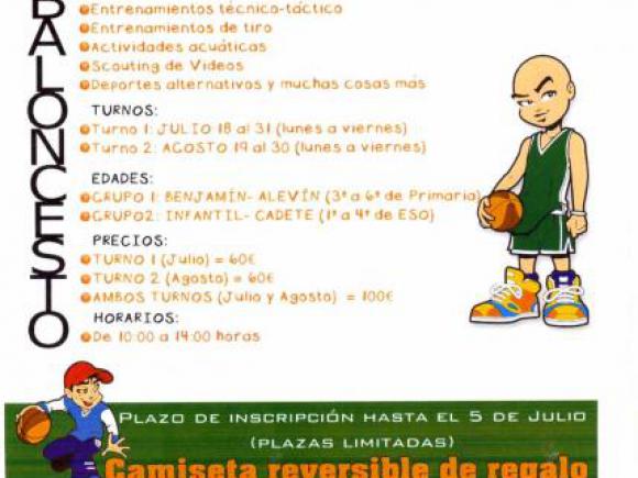 CAMPUS DE VERANO MORALEJA 2013. BALONCESTO