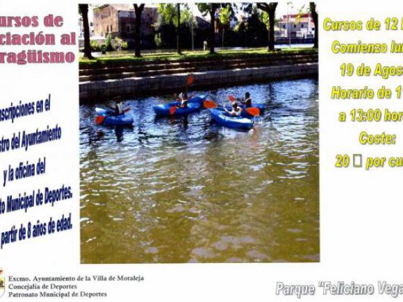 COMIENZA EL CURSO DE PIRAGUISMO EN MORALEJA
