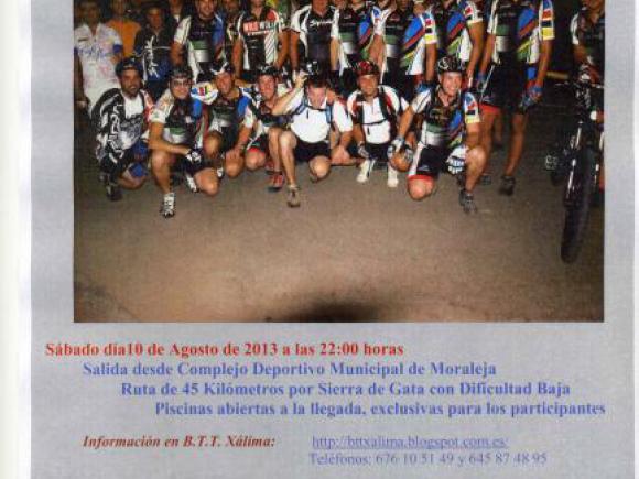 V QUEDADA NOCTURNA B.T.T. XÁLIMA