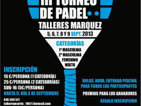  III TORNEO DE PÁDEL
