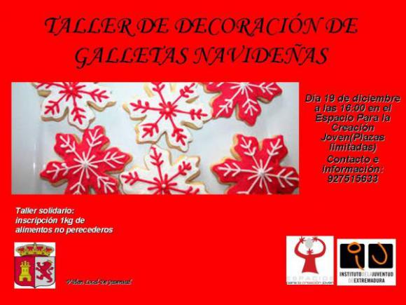 TALLERES SOLIDARIOS "DECORACIÓN DE GALLETAS NAVIDEÑAS" Y "TALLER DE INICIACIÓN AL FONDANT"