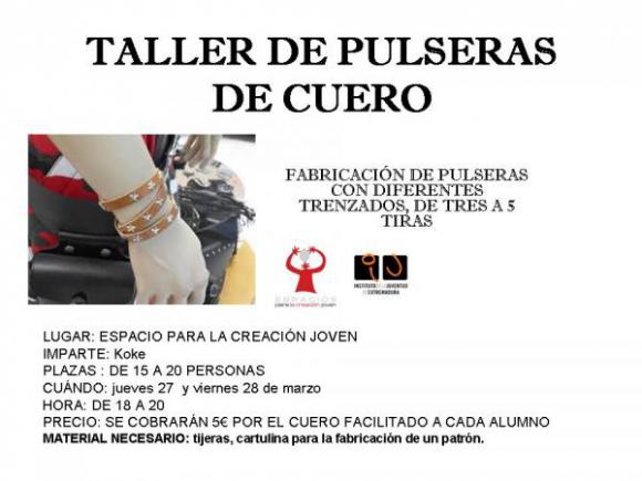 TALLER DE PULSERAS DE CUERO