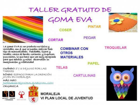 TALLER GRATUITO DE GOMA EVA