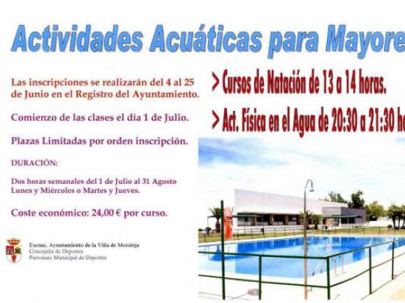 ACTIVIDADES ACUÁTICAS PARA MAYORES