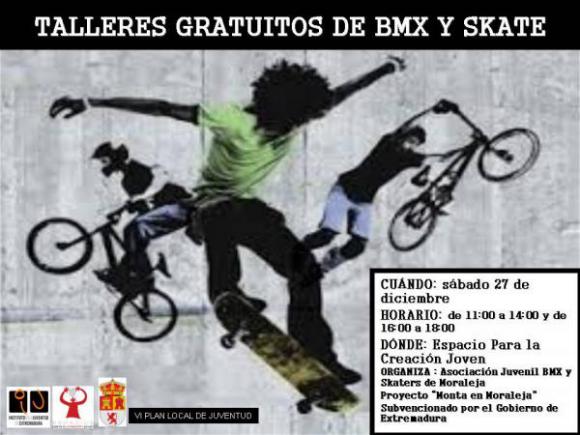 TALLERES GRATUITOS DE BMX Y SKATE