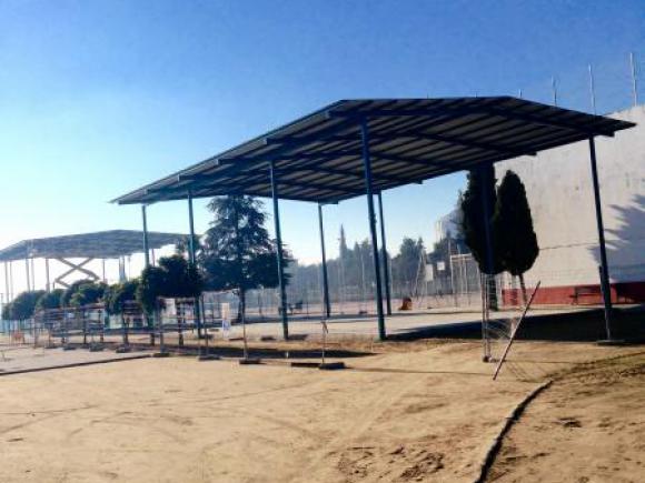 AVANZAN LAS OBRAS DE LAS NUEVAS INSTALACIONES EN EL COMPLEJO POLIDEPORTIVO. AVANZAN LAS OBRAS DE LAS NUEVAS INSTALACIONES EN EL COMPLEJO POLIDEPORTIVO.