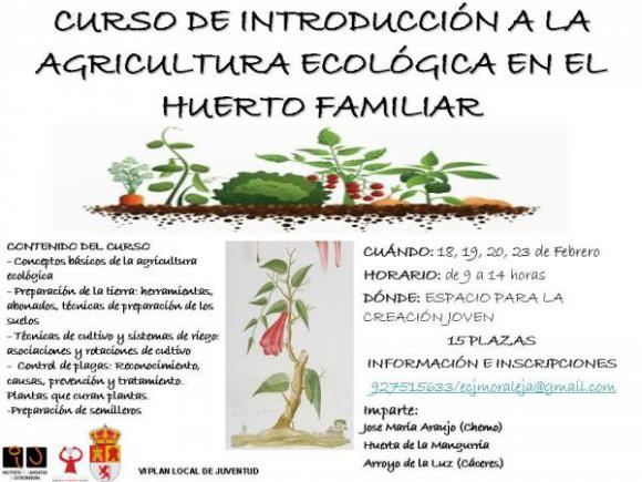CURSO GRATUITO DE INICIACIÓN A LA AGRICULTURA ECOLÓGICA EN EL HUERTO FAMILIAR