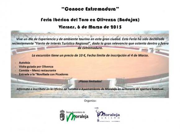 “CONOCE EXTREMADURA”. EXCURSIÓN; FERIA IBÉRICA DEL TORO EN OLIVENZA (BADAJOZ).
