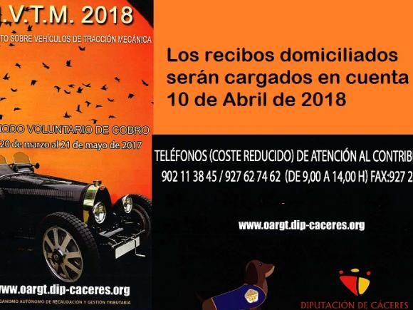 IMPUESTO DE VEHÍCULOS DE TRACCIÓN MECÁNICA 2018