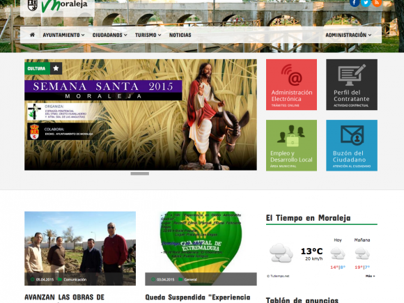 EL AYUNTAMIENTO DE MORALEJA RENUEVA LA WEB MUNICIPAL MORALEJA.ES EL AYUNTAMIENTO DE MORALEJA RENUEVA LA WEB MUNICIPAL MORALEJA.ES