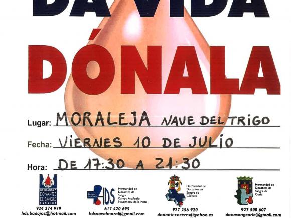 BANCO DE SANGRE DE EXTREMADURA EN MORALEJA