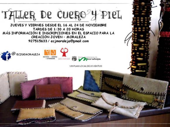 TALLER GRATUITO DE CUERO Y PIEL