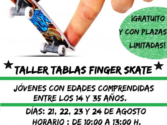TALLER TABLAS FINDER SKATE. GRATUITO