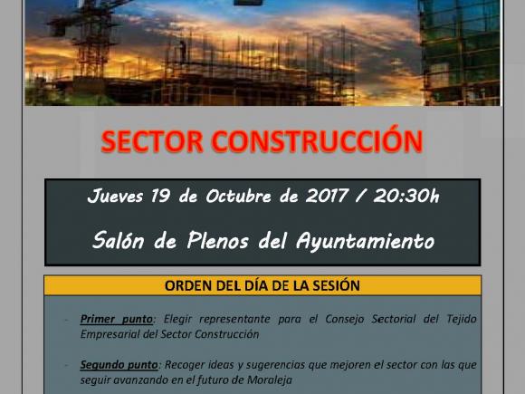 CONVOCATORIA REUNIÓN SECTOR CONSTRUCCIÓN