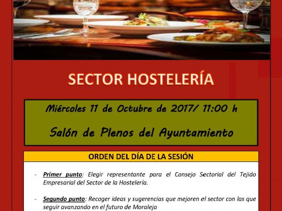 CONVOCATORIA REUNIÓN SECTOR HOSTELERÍA