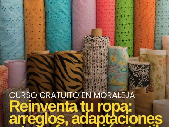 CURSO GRATUITO REINVENTA TU ROPA: ARREGLOS, ADAPTACIONES Y TRANSFORMACIÓN TEXTIL.