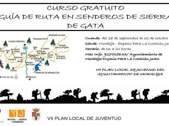 EL ECJ DE MORALEJA ACOGE UN CURSO DE GUÍA DE RUTA EN SENDEROS EN LA SIERRA DE GATA EL ECJ DE MORALEJA ACOGE UN CURSO DE GUÍA DE RUTA EN SENDEROS EN LA SIERRA DE GATA