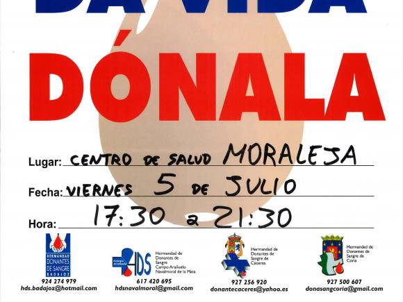 LA SANGRE DA VIDA DÓNALA