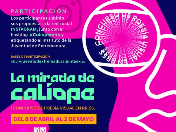 EL I CONCURSO DE POESÍA VISUAL EN REDES SOCIALES "LA MIRADA DE CALÍOPE" COMIENZA EL 8 DE ABRIL
