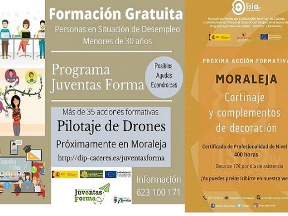 CURSOS GRATUITOS DE LA DIPUTACIÓN DE CÁCERES PARA PERSONAS EN SITUACIÓN DE DESEMPLEO