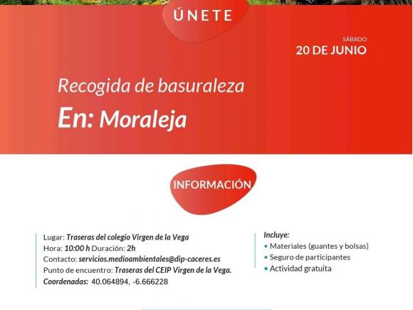  ¡ESTE SÁBADO 20 DE JUNIO TENEMOS UNA CITA CON LA NATURALEZA EN MORALEJA!   