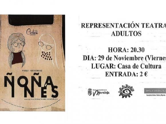 REPRESENTACIÓN TEATRAL PARA ADULTOS
