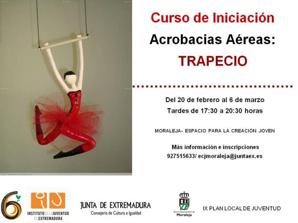 CURSO INICIACIÓN ACROBACIAS AÉREAS: TRAPECIO