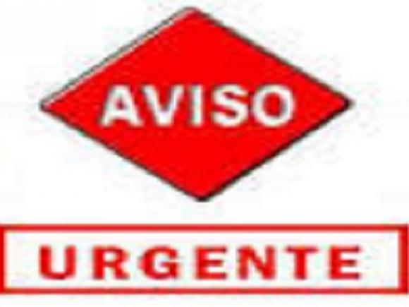 AVISO IMPORTANTE Y URGENTE