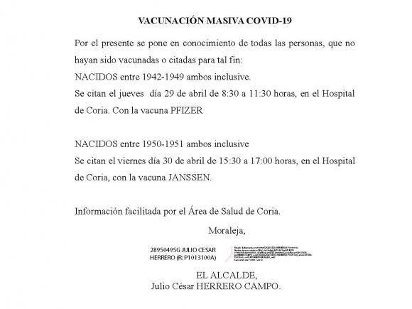 VACUNACIÓN MASIVA COVID-19