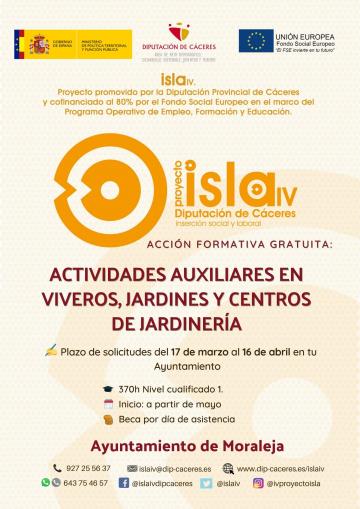 ACCION FORMATIVA "ACTIVIDADES AUXILIARES EN VIVEROS, JARDINES Y CENTROS DE JARDINERÍA"