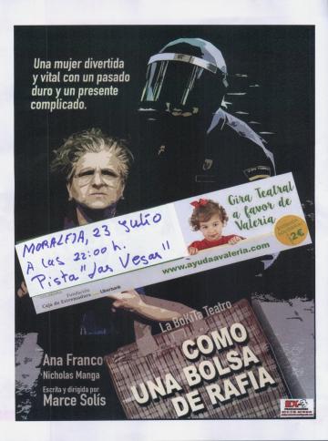 REPRESENTACIÓN TEATRAL SOLIDARIA A FAVOR DE VALERIA