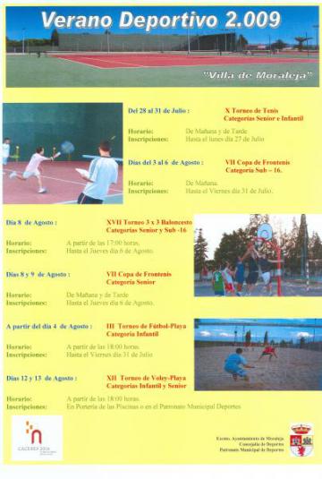 PROGRAMACIÓN DEPORTIVA "VERANO 2009"
