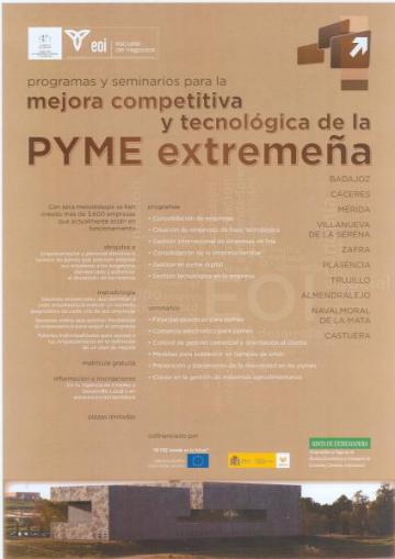 PROGRAMAS Y SEMINARIOS MEJORA COMPETITIVA, PYME EXTREMEÑA
