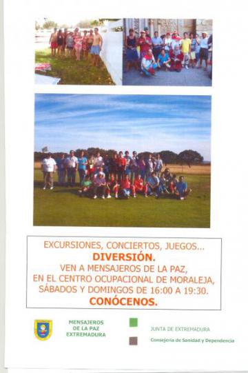 PROGRAMA DE OCIO Y TIEMPO LIBRE EN FINES DE SEMANA PARA PERSONAS CON DISCAPACIDAD.2010