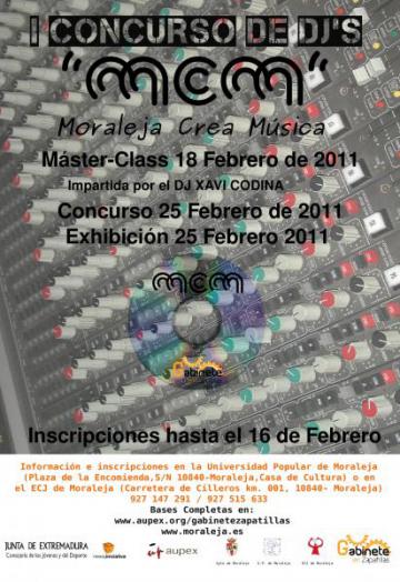 CONCURSO DE DJ`S MCM "MORALEJA CREA MÚSICA"