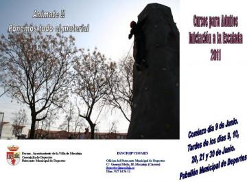 CURSOS PARA ADULTOS INICIACIÓN A LA ESCALADA 2011