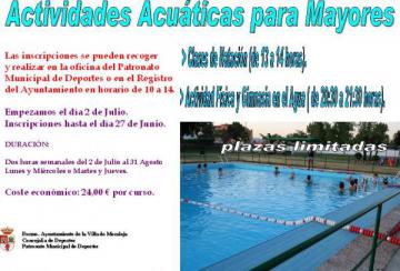ACTIVIDADES ACUATICAS PARA MAYORES