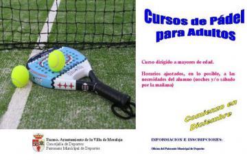 CURSO DE PÁDEL PARA ADULTOS EN MORALEJA