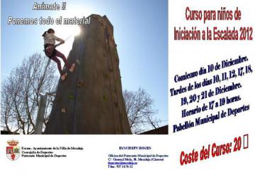 CURSO PARA NIÑOS DE INICIACIÓN A LA ESCALADA 2012
